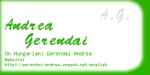 andrea gerendai business card